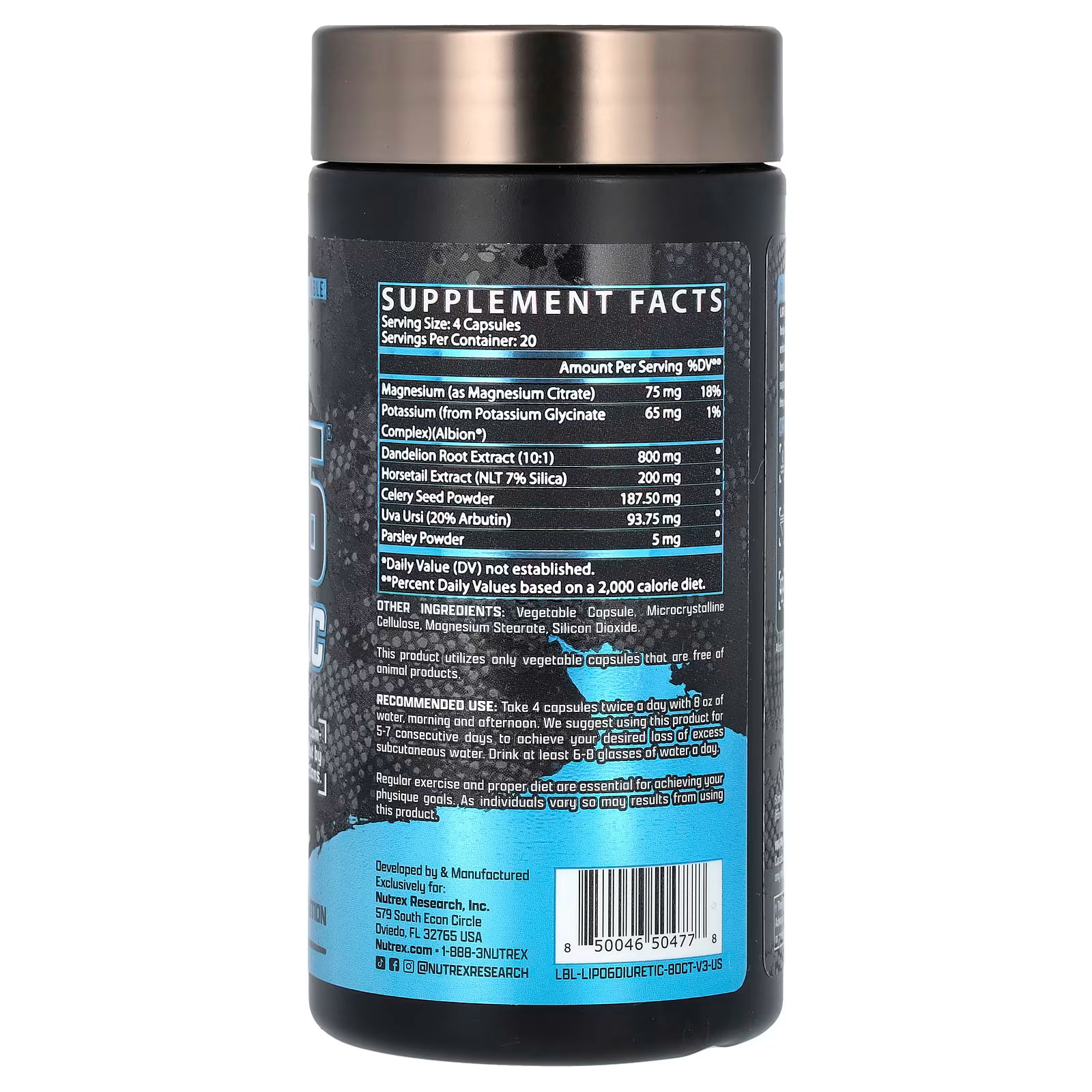 Nutrex Lipo6 Diuretic 80 Cápsulas