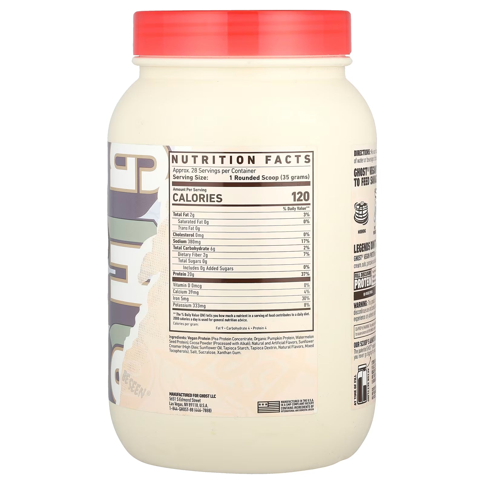 Ghost Vegan Protein 2.2 Lbs