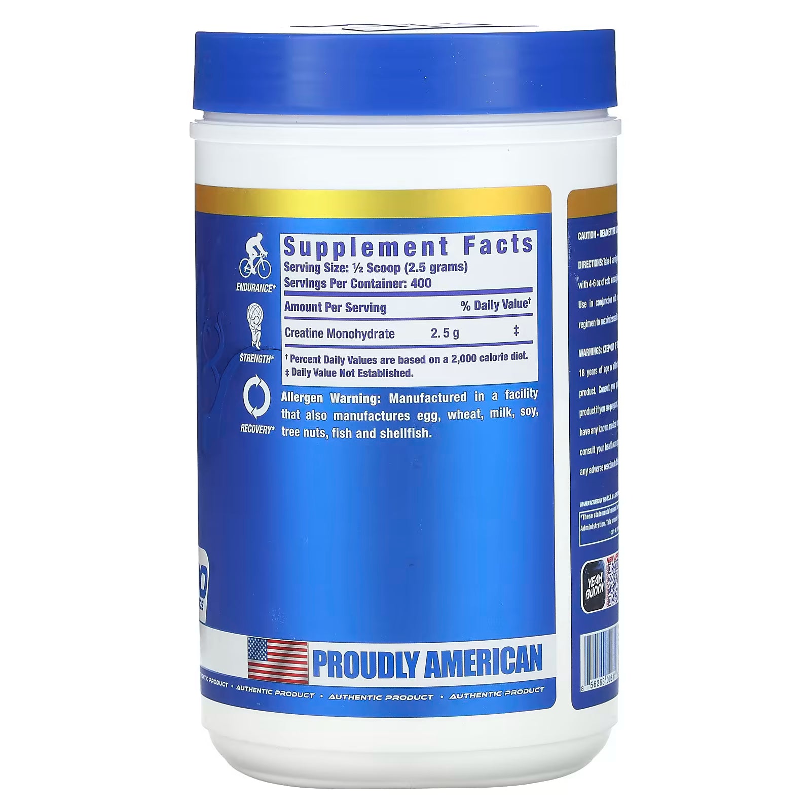 Ronnie Coleman Creatina 400 Servicios