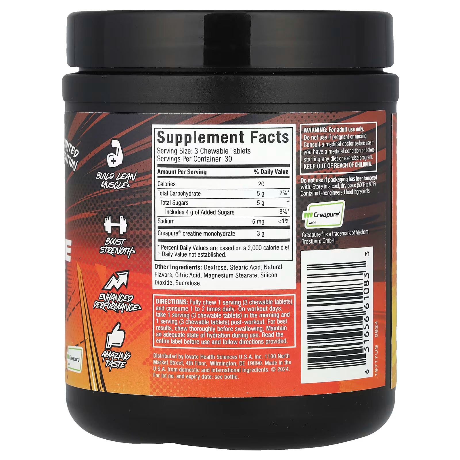 Muscletech Creatina 90 Masticables