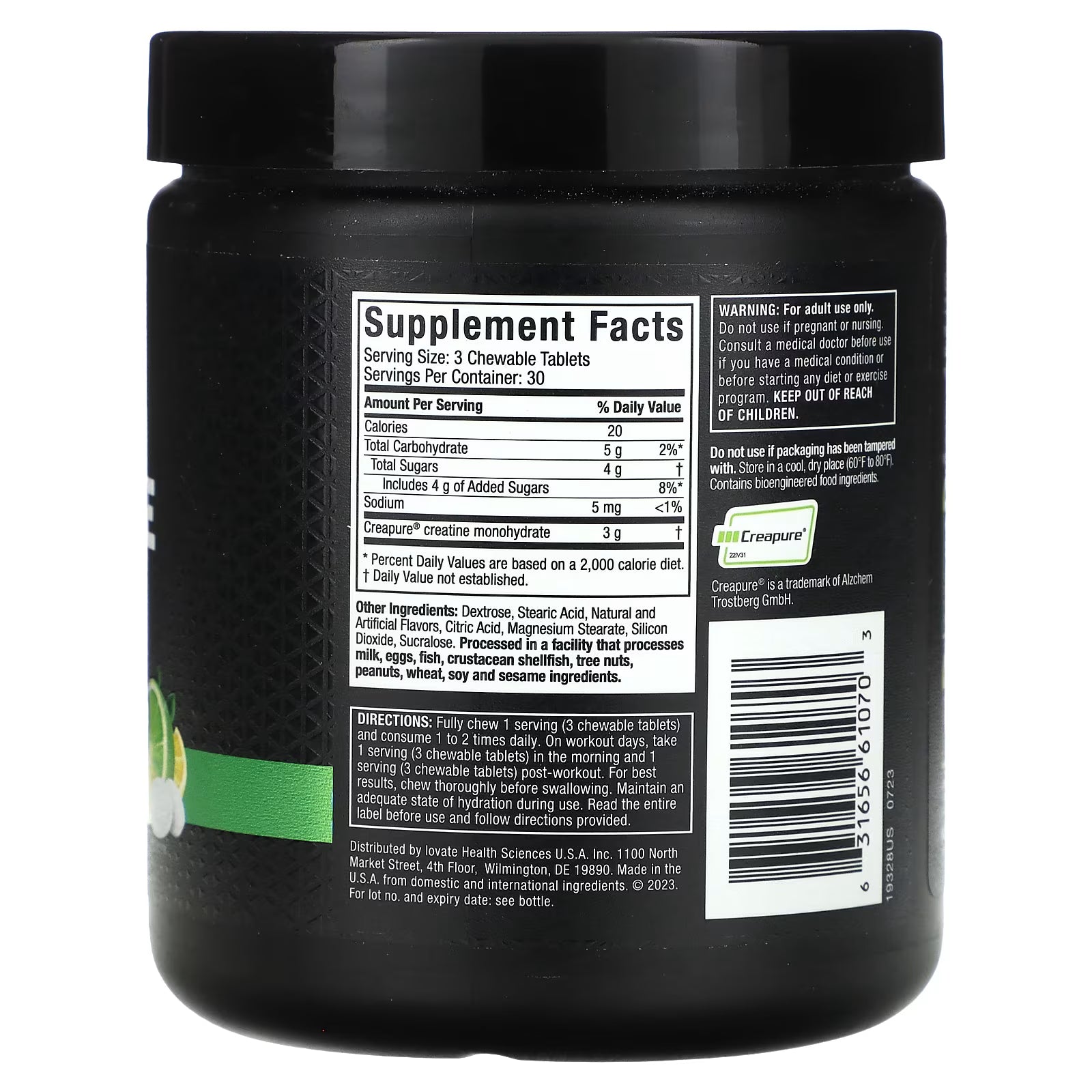 Muscletech Creatina 90 Masticables