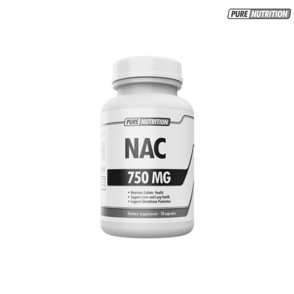 Pure Nutrition NAC 750 mg 90 Cápsulas | Vitalidad Diaria y Bienestar