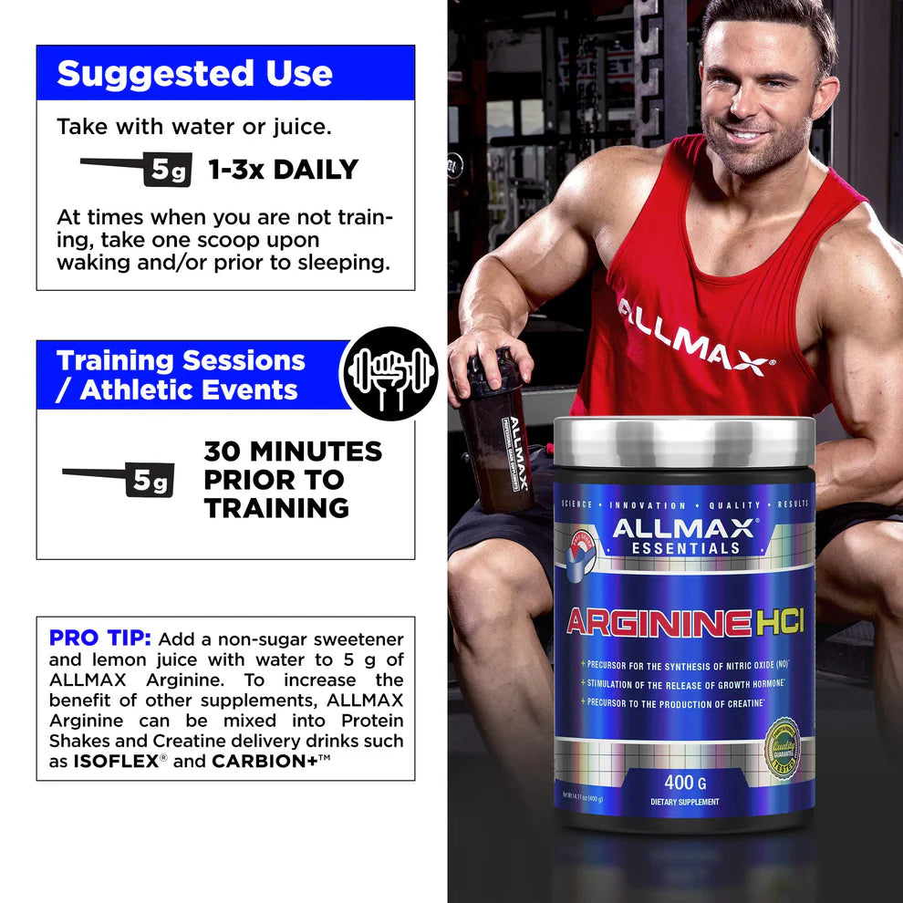 Allmax Arginina Hci 80 Servicios