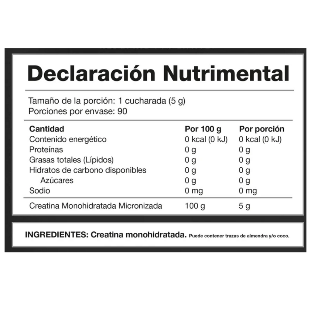 Birdman Creatina Monohidratada 450 Gr 90 Servicios