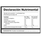 Birdman Creatina Monohidratada 450 Gr 90 Servicios
