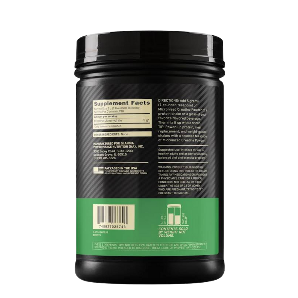 ON Creatina Powder 1200 Grs 240 servicios