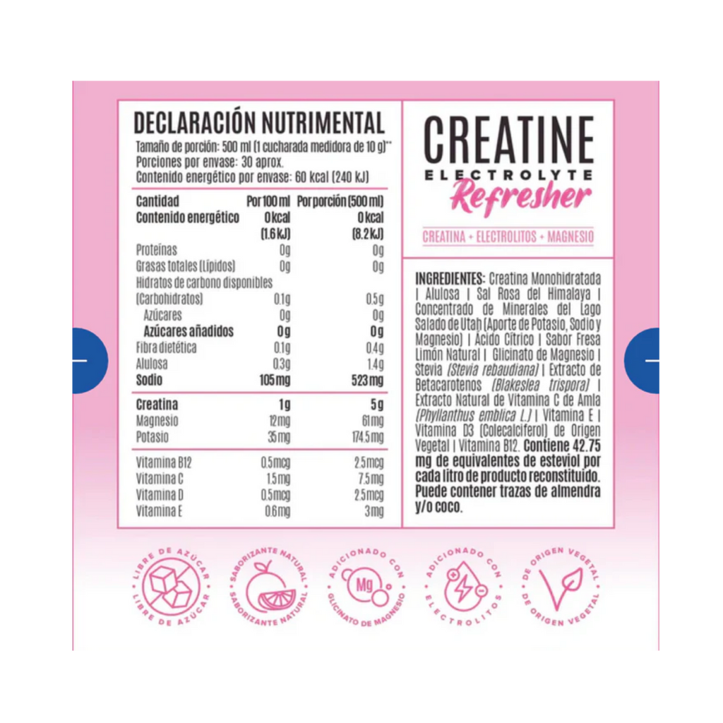 Birdman Creatina Electrolyte Refresher 300 Grs 30 servicios