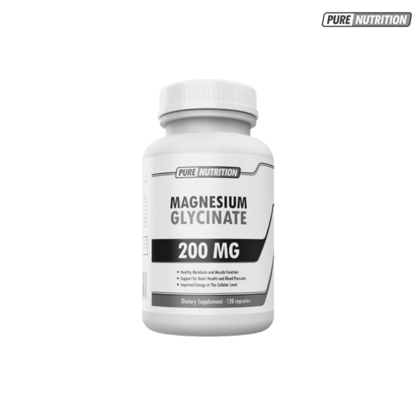 Pure Nutrition Glicinato De Magnesio 200 Mg 120 Cápsulas