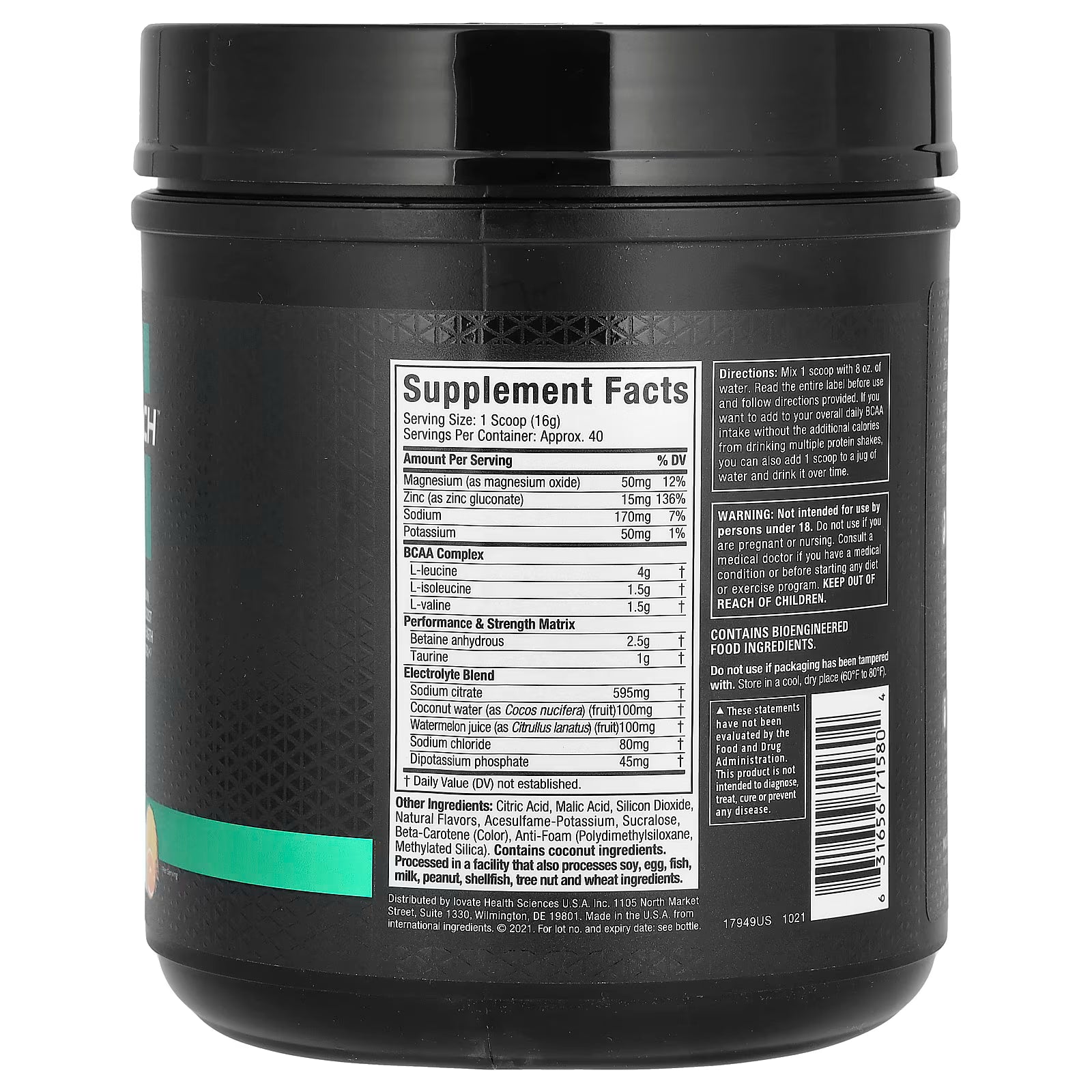 Muscletech Amino Build 40 Servicios