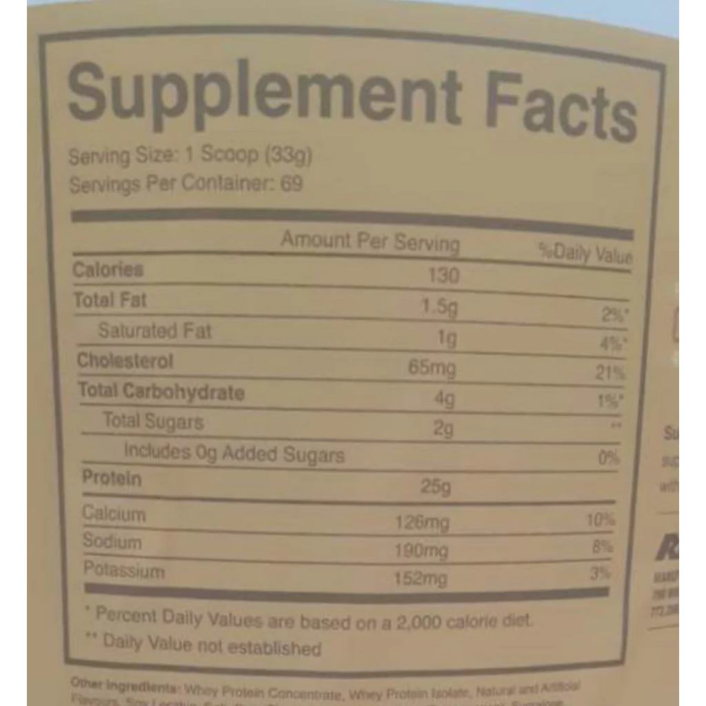 Raw Cbum Whey Protein 5Lbs