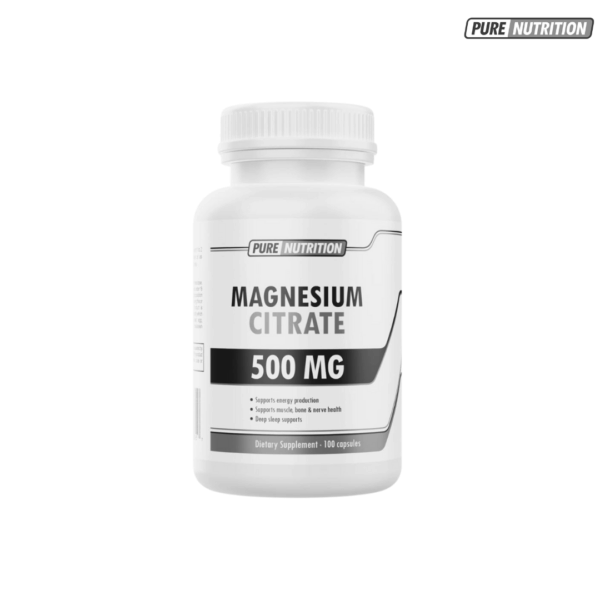 Pure Nutrition Citrato De Magnesio 500 Mg 100 Cápsulas