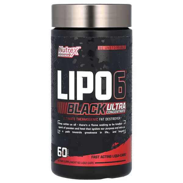 Nutrex Lipo6 Black Ultra Concentrate 60 Cápsulas