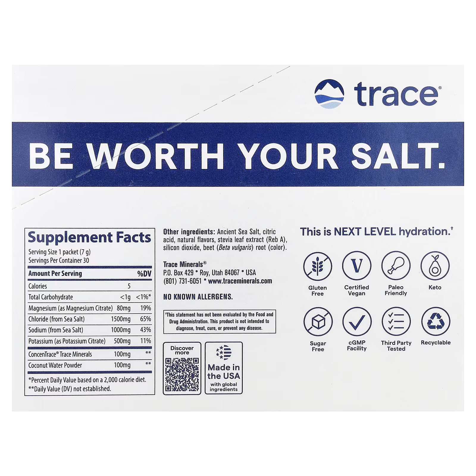 Trace Minerals Zerolyte 30 Stick