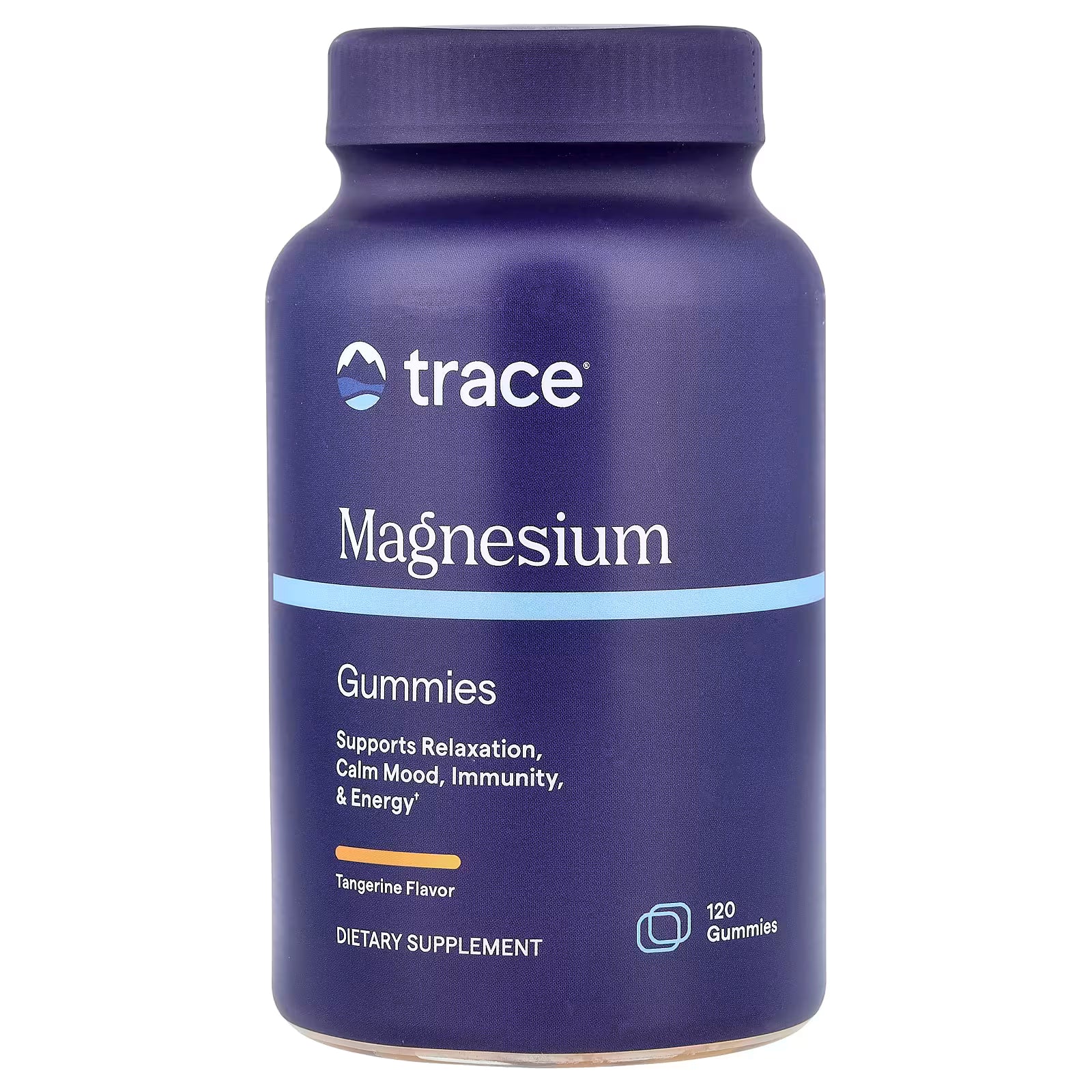 Trace Minerals Magnesio 120 Gomitas Sabor Mandarina
