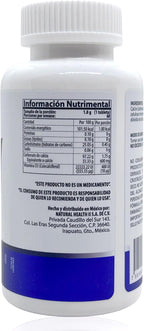 Natural Health Calcio 600 Mg + Vitamina D3 400 UI 60 Tabletas
