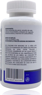 Natural Health Calcio 600 Mg + Vitamina D3 400 UI 60 Tabletas
