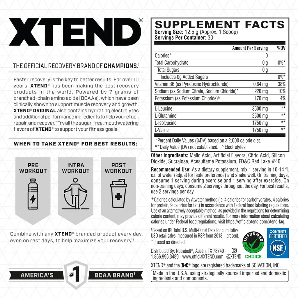 Sci Xtend Bcaa 30 Servicios