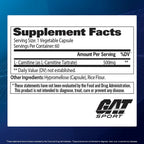 Gat L-Carnitine 500 Mg 60 Cápsulas