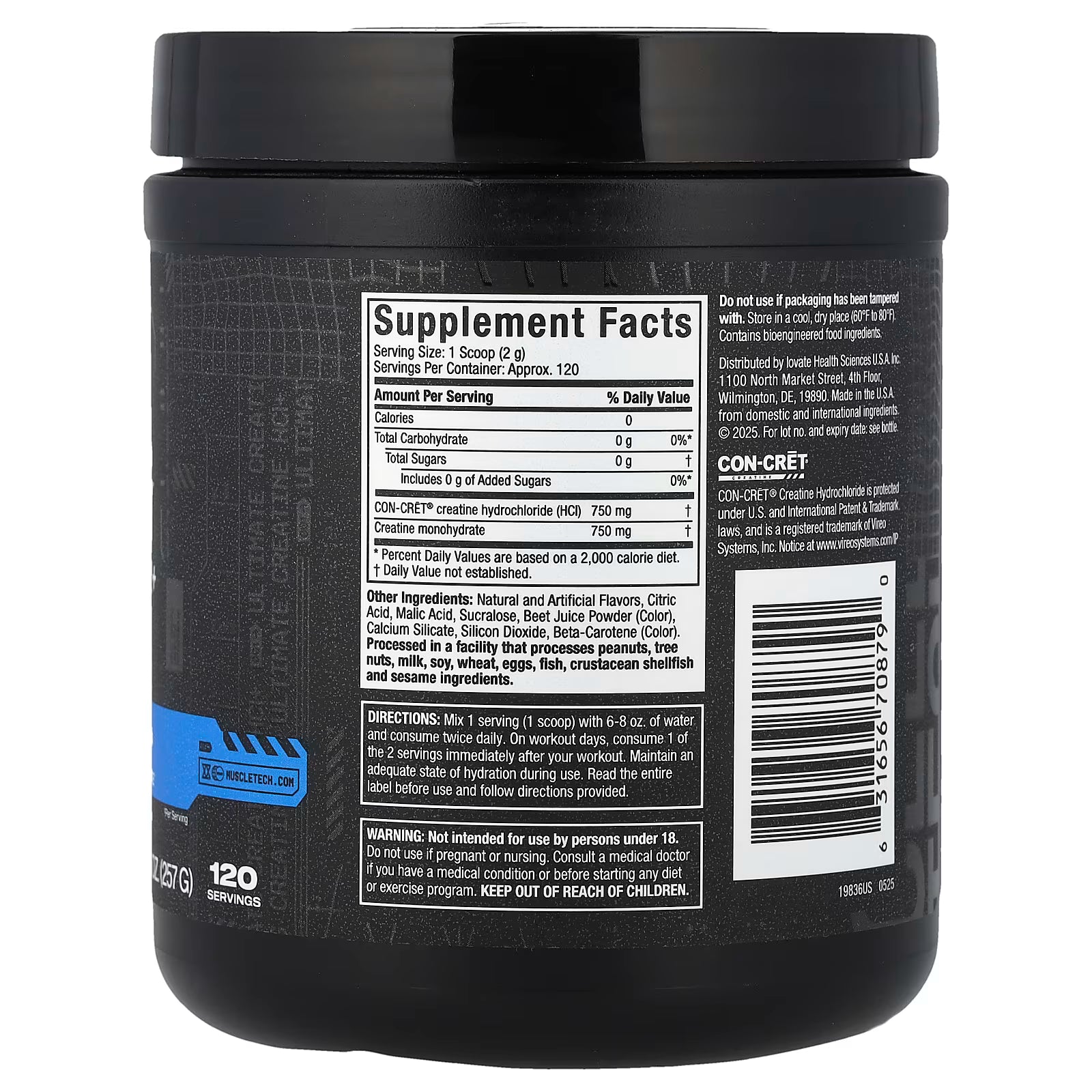 Muscletech Creactor 120 Servicios