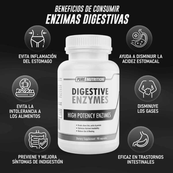 Pure Nutrition Digestive Enzymes 90 Cápsulas
