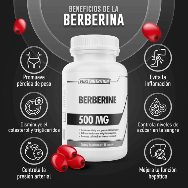 Pure Nutrition Berberina 500 Mg 60 Cápsulas