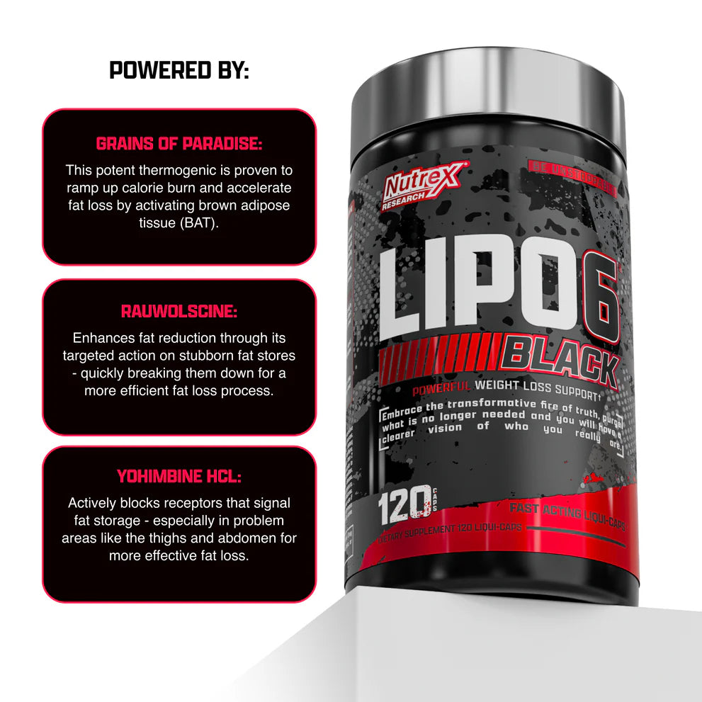 Nutrex Lipo6 Black 120 Cápsulas