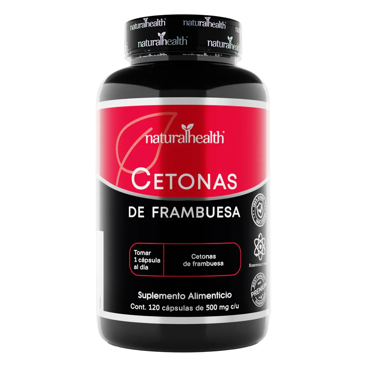 Natural Health Cetonas De Frambuesa 500 Mg 120 Cápsulas