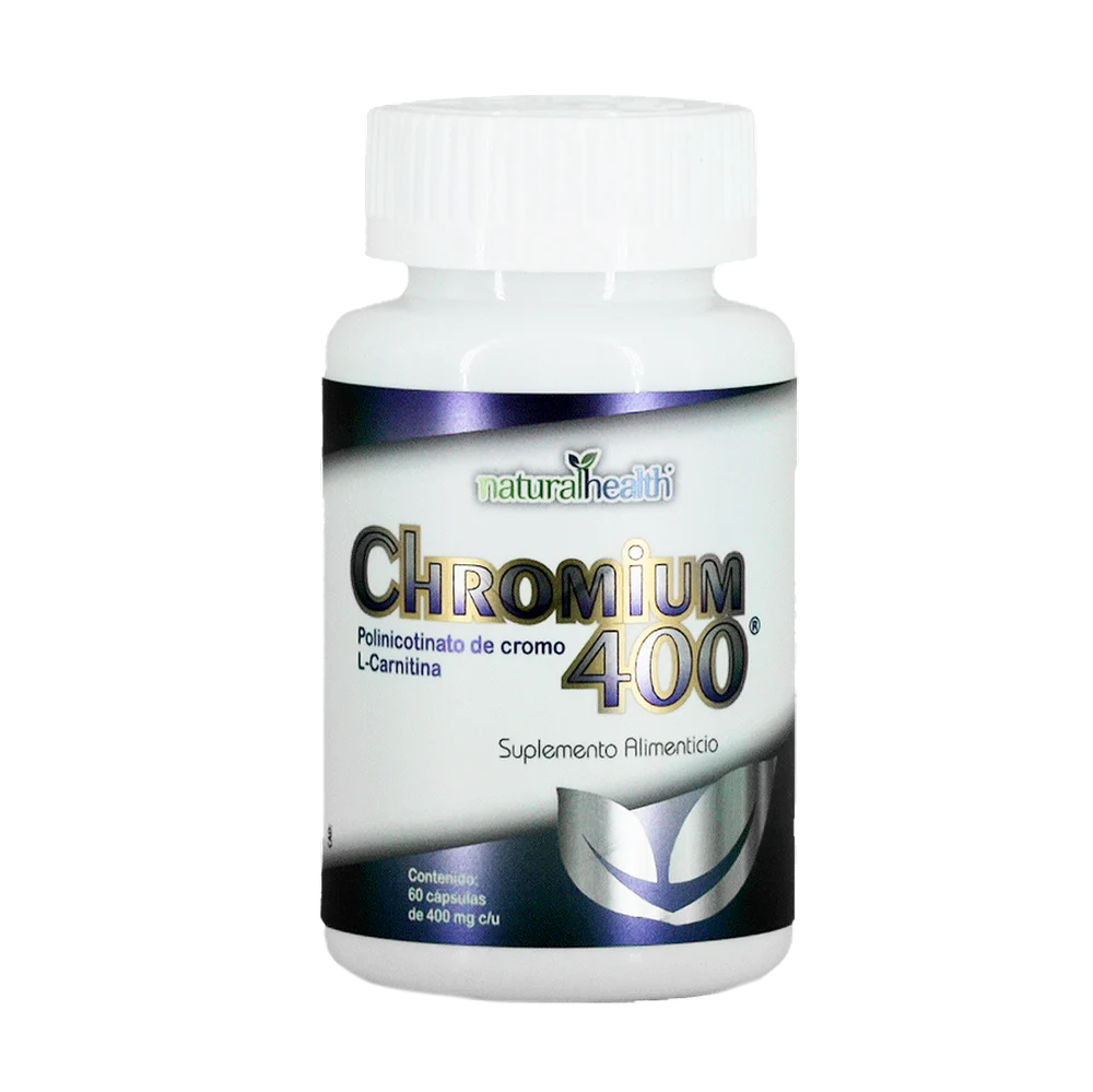 Natural Health Chromium 400 Mg 60 Cápsulas
