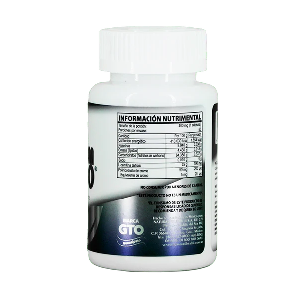 Natural Health Chromium 400 Mg 60 Cápsulas
