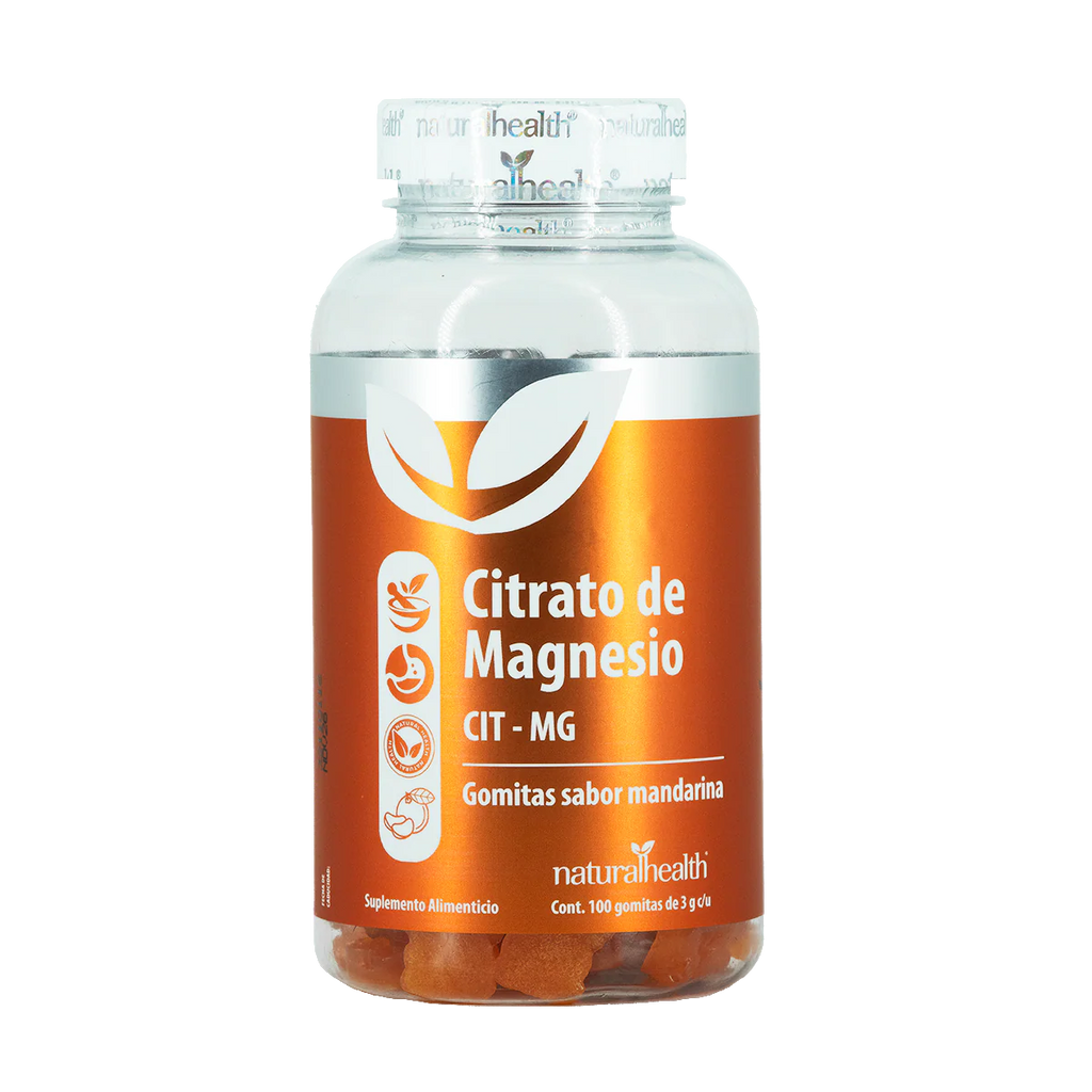 Natural Health Citrato De Magnesio 90 Gomitas Sabor Mandarina
