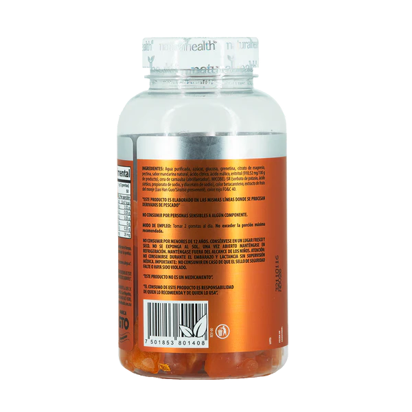 Natural Health Citrato De Magnesio 90 Gomitas Sabor Mandarina