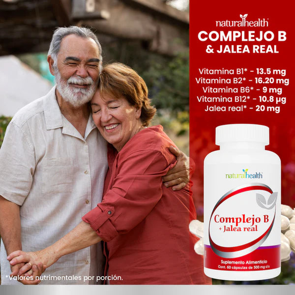 Natural Health Complejo B + Jalea Real 500 Mg 60 Cápsulas