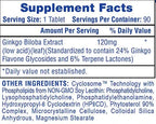 HTP Ginko Biloba 90 Tabletas