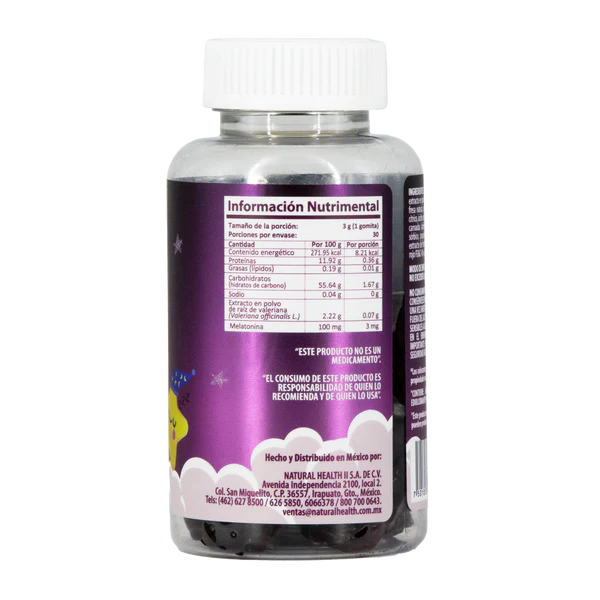 Natural Health Gummi Sleep Kids Melatonina + Valeriana 30 Gomitas Sabor Fresa