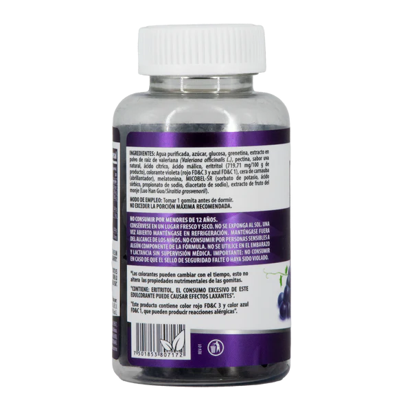 Natural Health Gummi Sleep - Melatonina 30 Gomitas Sabor Uva