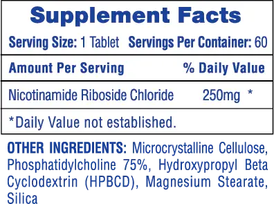 HTP Liposomal NAD 60 Tabletas