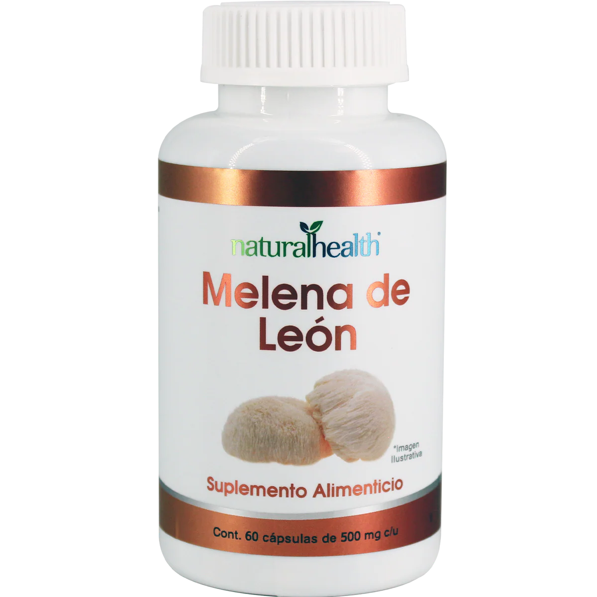 Natural Health Melena De León 500 Mg 60 Cápsulas