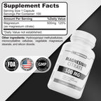 Pure Nutrition Citrato De Magnesio 500 Mg 100 Cápsulas