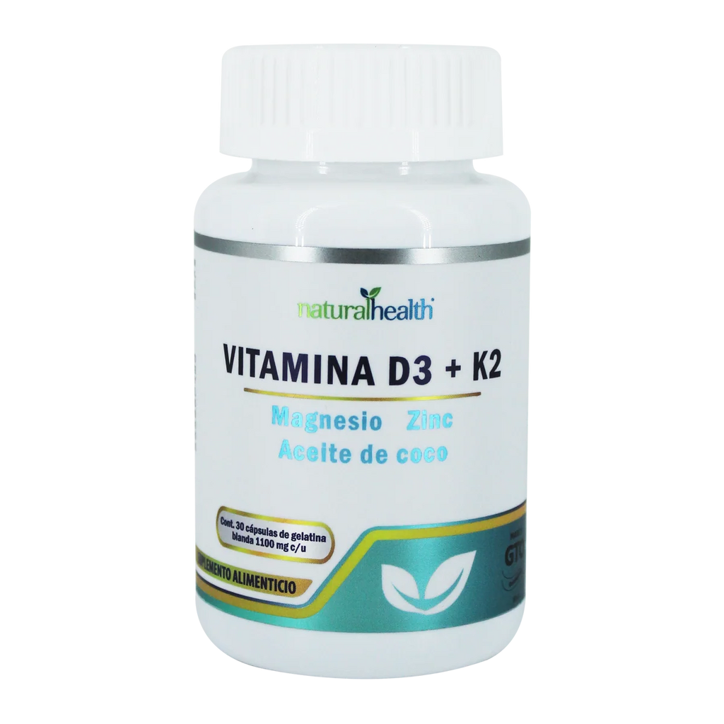 Natural Health Vitamina D3 + K2 30 Cápsulas