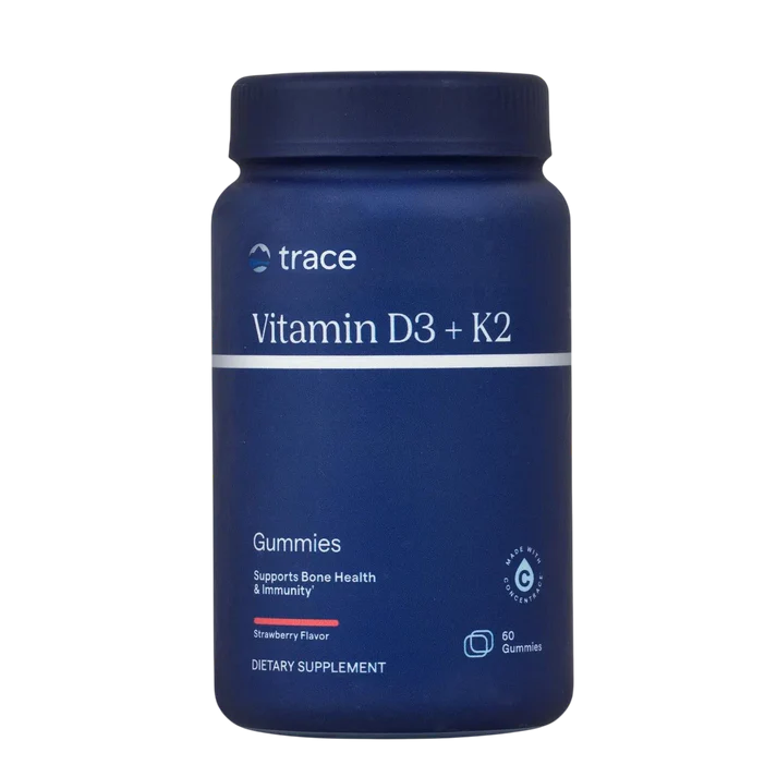 Trace Minerals Vitamina D3 + K2 60 Gomitas Sabor Fresa