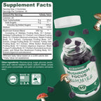 Pure Nutrition Mushroom Focus 60 Gomitas | Enfoque, Energía Mental y Claridad Cognitiva