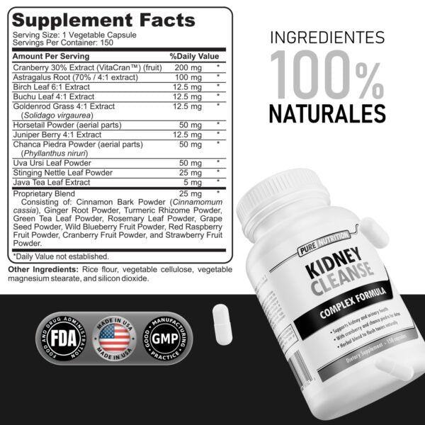 Pure Nutrition Kidney Cleanse 150 Cápsulas