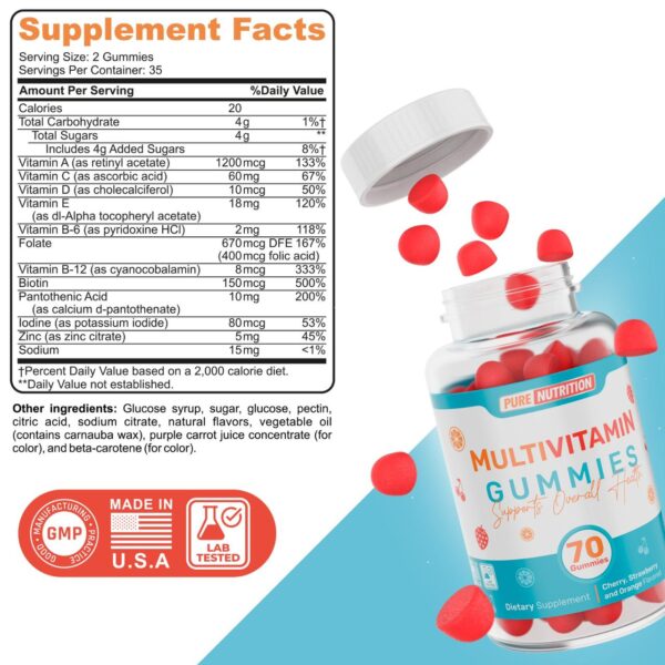Pure Nutrition Multivitaminico 70 Gomitas