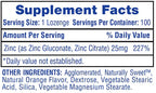 HTP Zinc Lozenges 100 Cápsulas