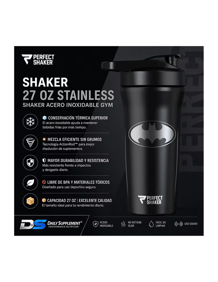Perfect Shaker Batman Acero Inoxidable 27 Oz