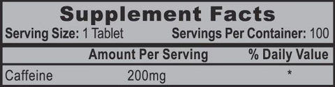 HTP Cafeina 200 Mg 100 Cápsulas