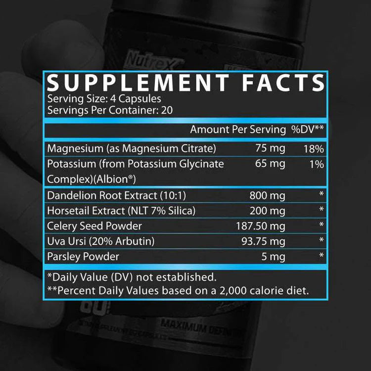 Nutrex Lipo6 Diuretic 80 Cápsulas