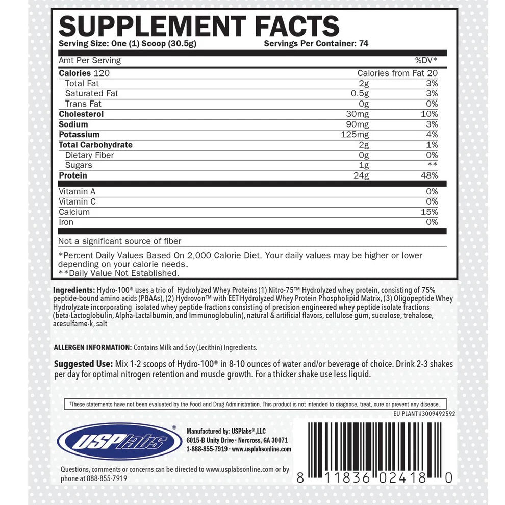 USP Labs Hydro 100 5 Lbs