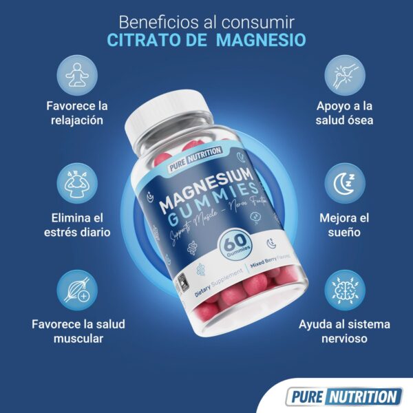 Pure Nutrition Magnesio 100 Mg 60 Gomitas